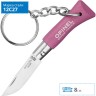 Нож-брелок OPINEL №2, нержавеющая сталь, розовый 001842