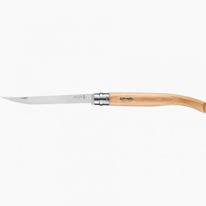 Нож филейный OPINEL №15, нержавеющая сталь, рукоять из дерева бука 002561 Нож филейный OPINEL №15, нержавеющая сталь, рукоять из дерева бука 002561