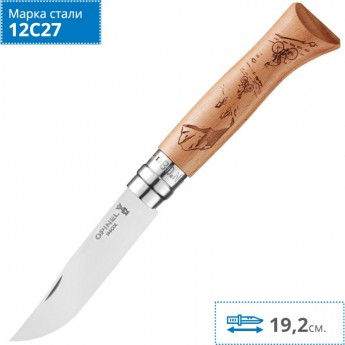 Нож OPINEL №8 ALPINE ADVENTURES 002187 Нож OPINEL №8 ALPINE ADVENTURES 002187