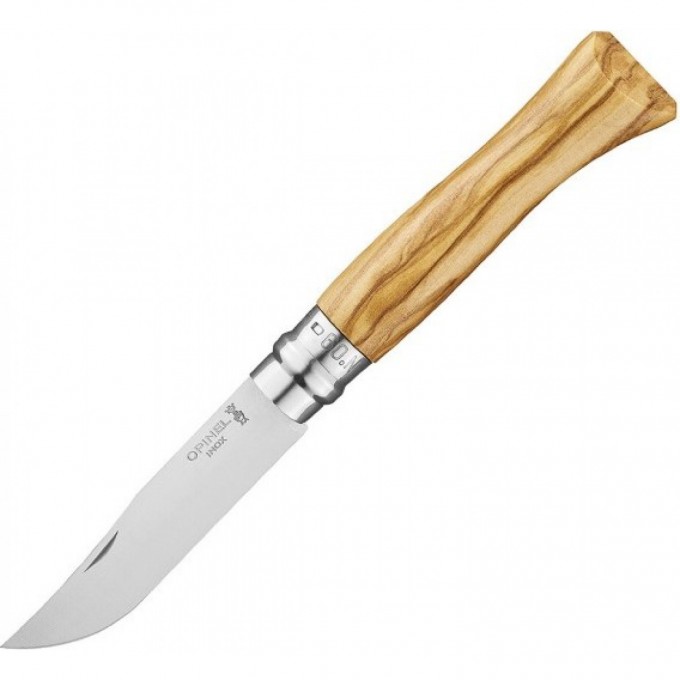 Нож OPINEL №9, нержавеющая сталь, рукоять из оливкового дерева в картонной коробке, 002426 Нож OPINEL №9, нержавеющая сталь, рукоять из оливкового дерева в картонной коробке, 002426