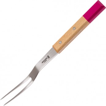 Bилка для нарезания мяса OPINEL №124, деревянная рукоять, нержавеющая сталь, 002131