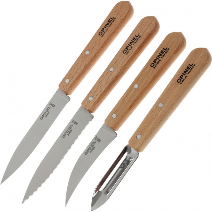 Набор ножей OPINEL LES ESSENTIELS нержавеющая сталь, рукоять бук 001300 Набор ножей OPINEL LES ESSENTIELS нержавеющая сталь, рукоять бук 001300